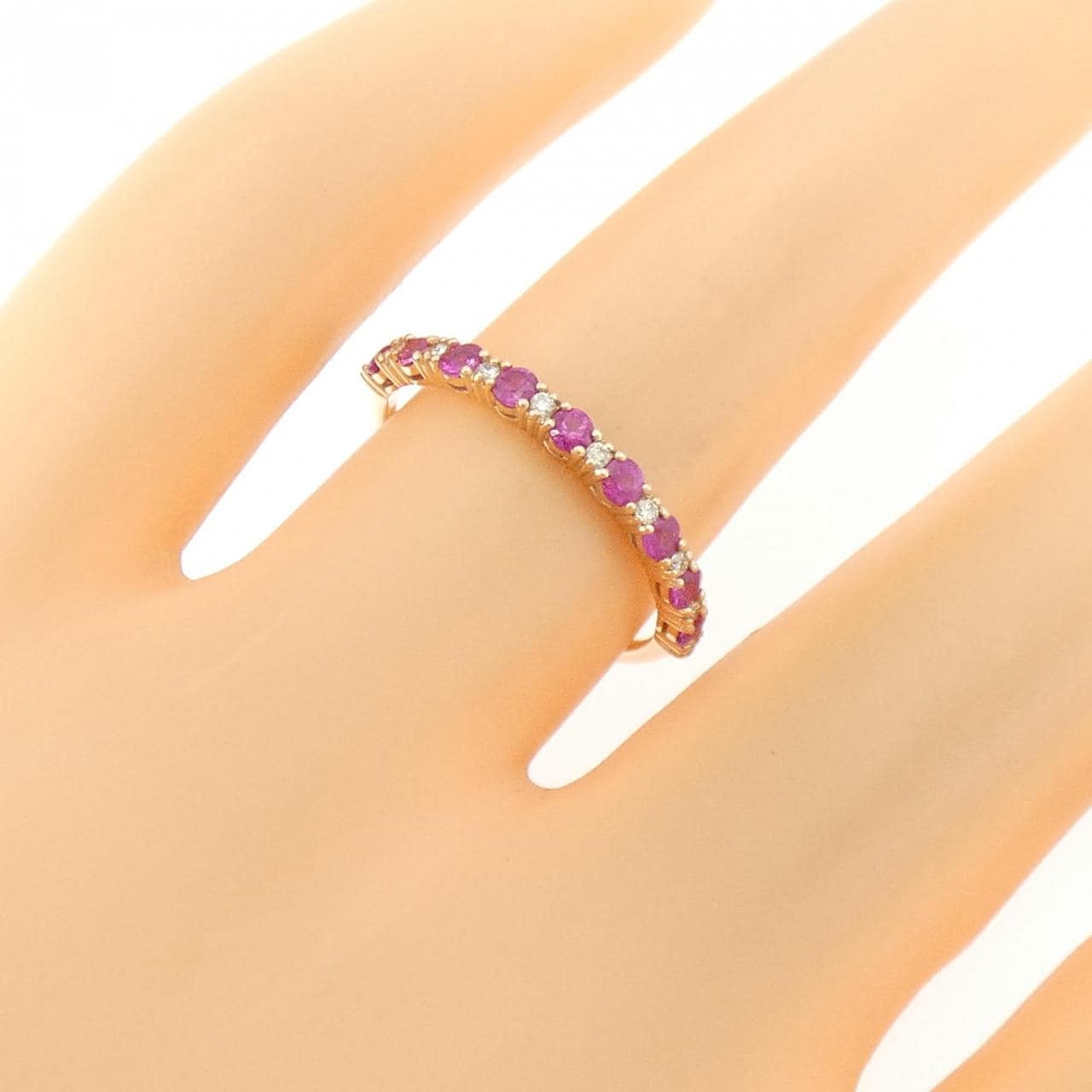 K10PG ルビー リング 0.30CT