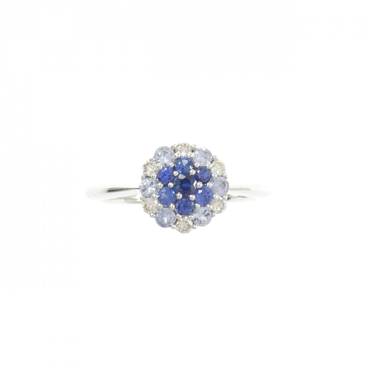 K18WG サファイヤ リング