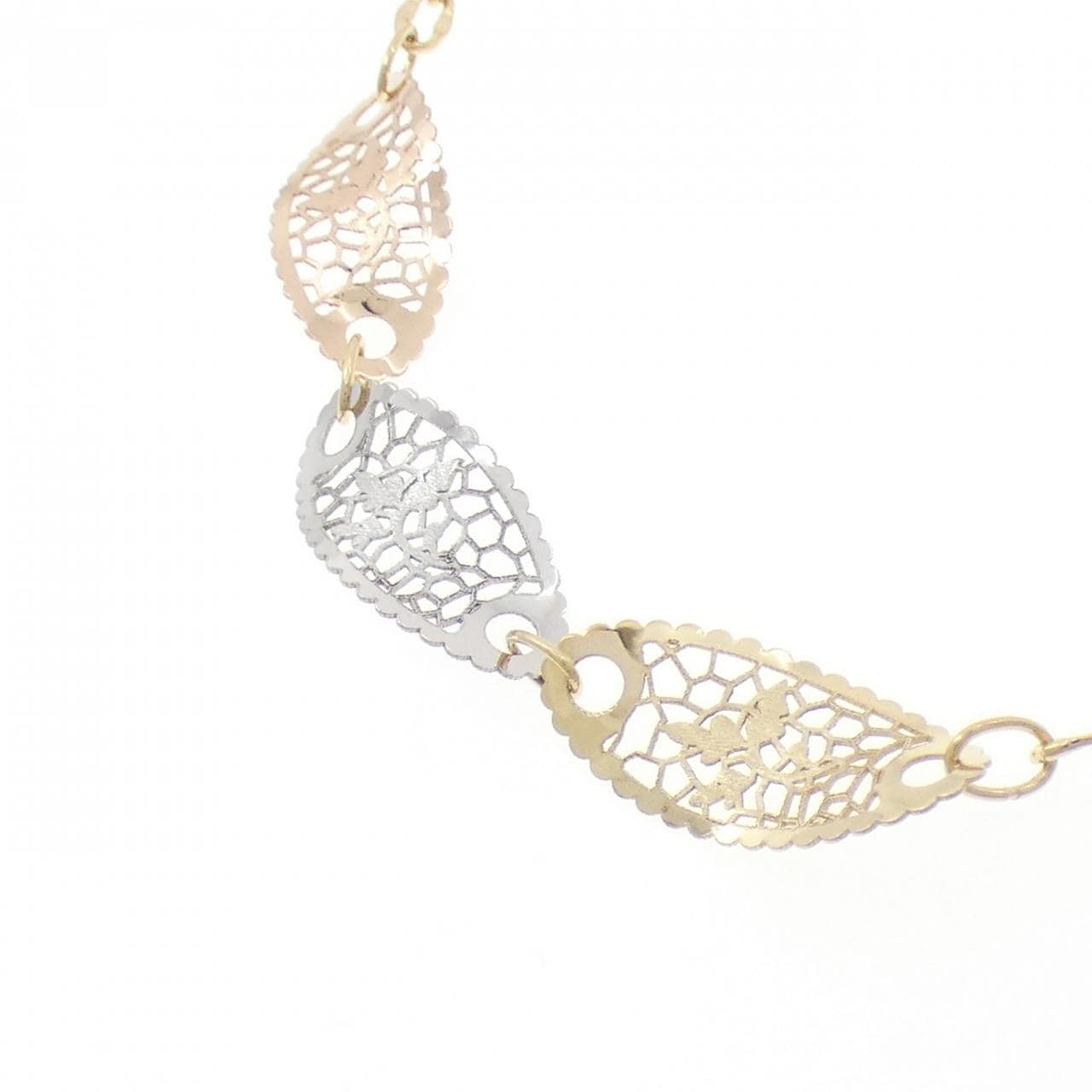 NEONERO K18スリーカラー ネックレス