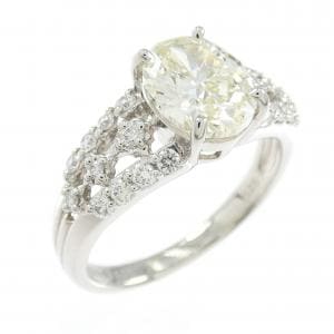 【リメイク】PT900 ダイヤモンド リング 1.628CT VLY SI2 オーバルカット