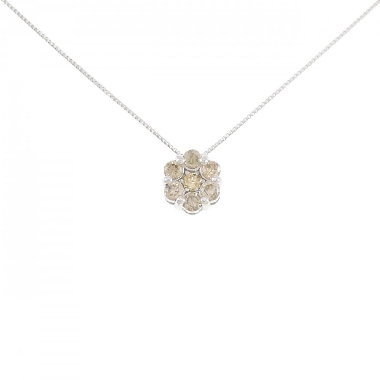 K18WG ダイヤモンド ネックレス 0.50CT