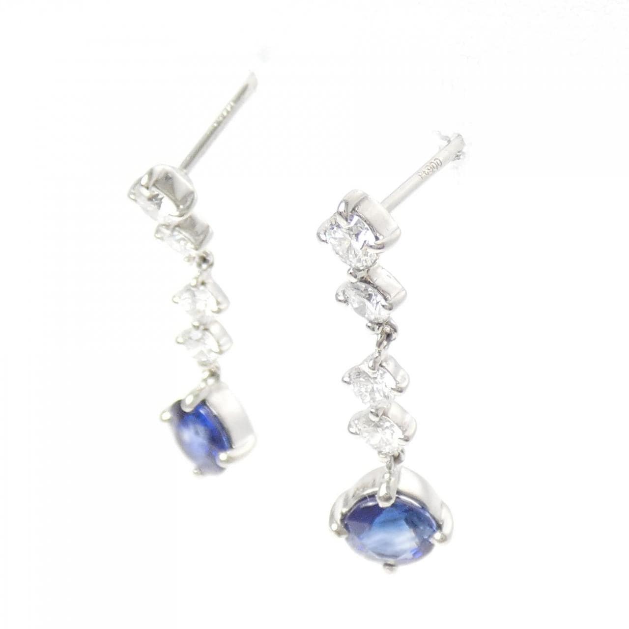 PT900 サファイヤ ピアス 1.16CT