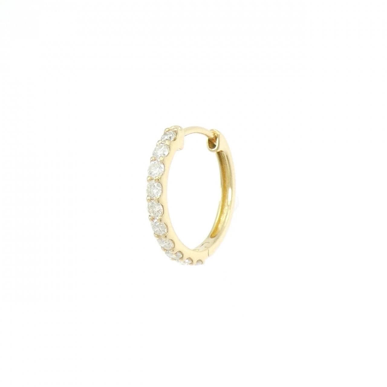 K18YG ダイヤモンド ピアス 0.25CT 片耳