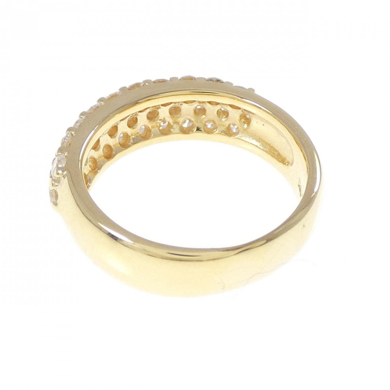 K18YG パヴェ ダイヤモンド リング 1.00CT