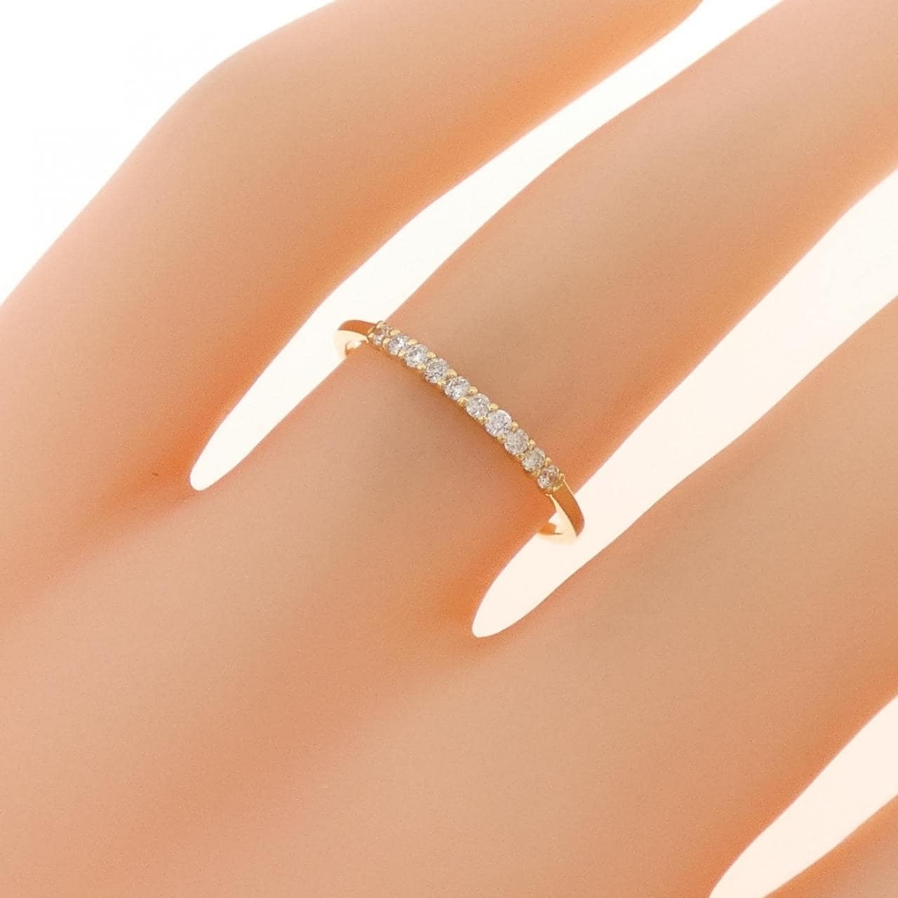 K18YG ダイヤモンド リング 0.10CT