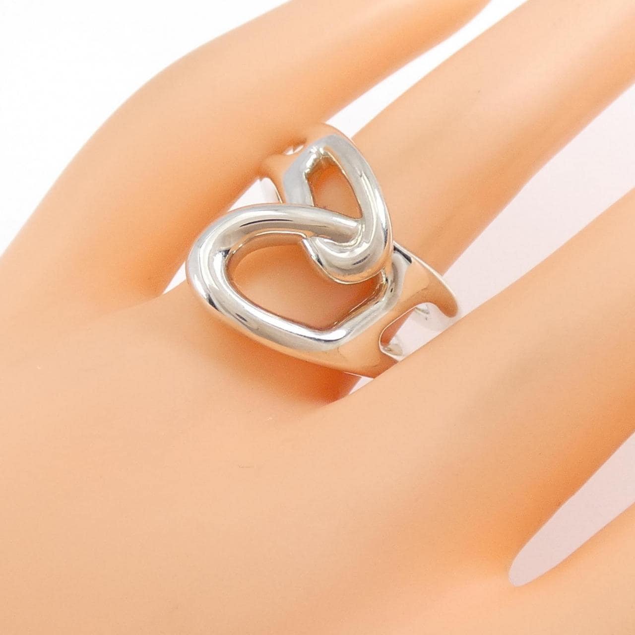 HERMES Chaine Dunkle Punk Ring