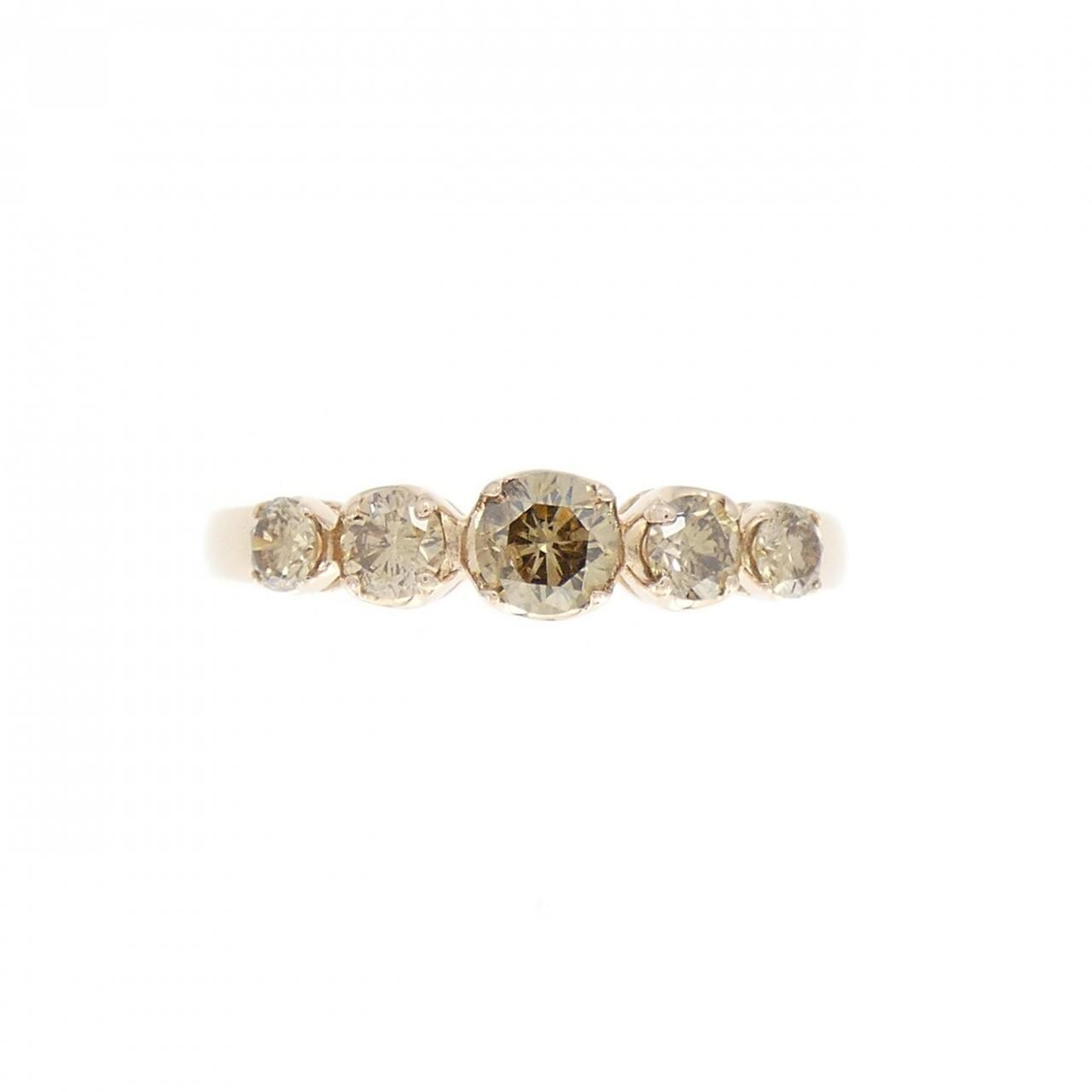 K18PG ダイヤモンド リング 0.50CT