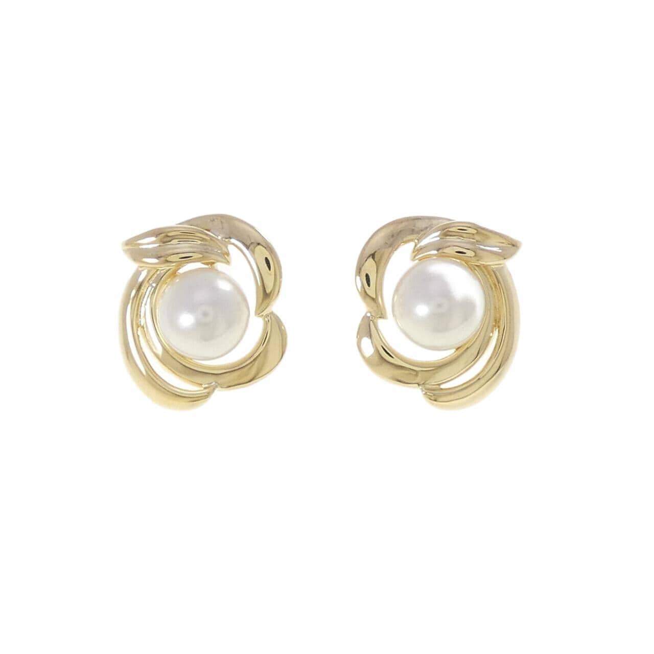 K18YG アコヤパール ピアス 6.6mm