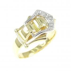 K18YG/PT900 ダイヤモンド リング 0.02CT