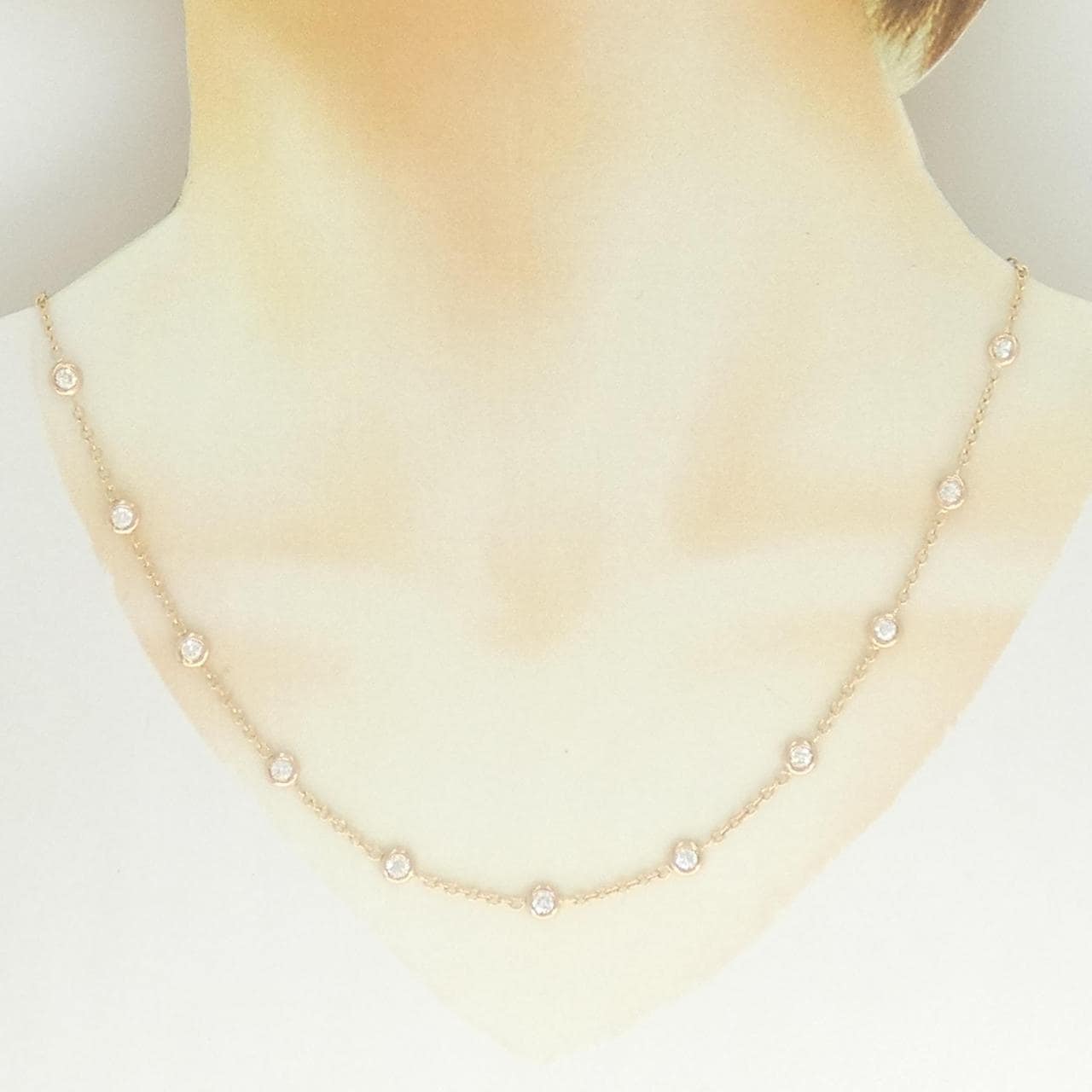 750PG ダイヤモンド ネックレス
