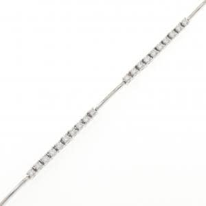 K18WG ダイヤモンド ブレスレット 1.50CT