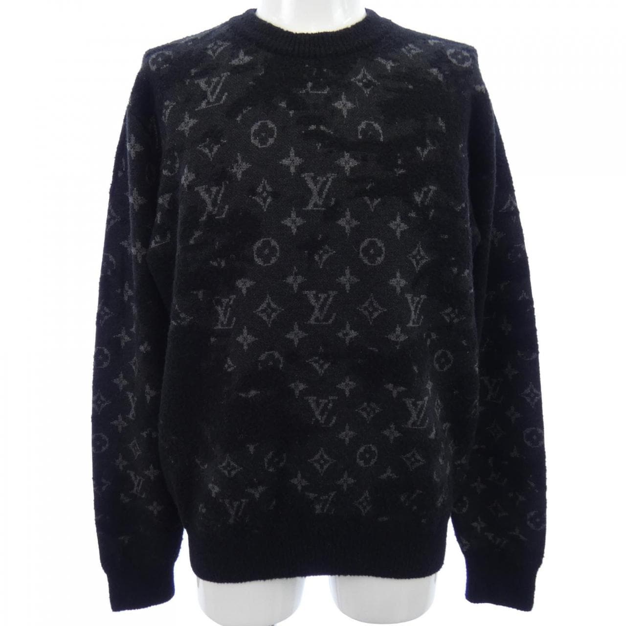 ルイヴィトン LOUIS VUITTON ディストレストモノグラムクルーネック HLN40WZMB ニット