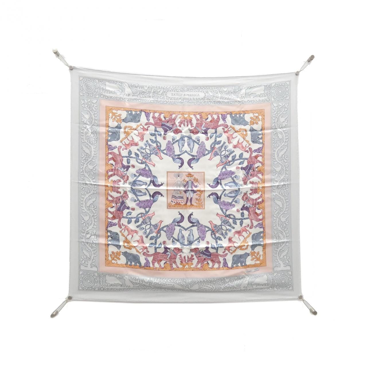 HERMES EARLY AMERICA Carre Scarf