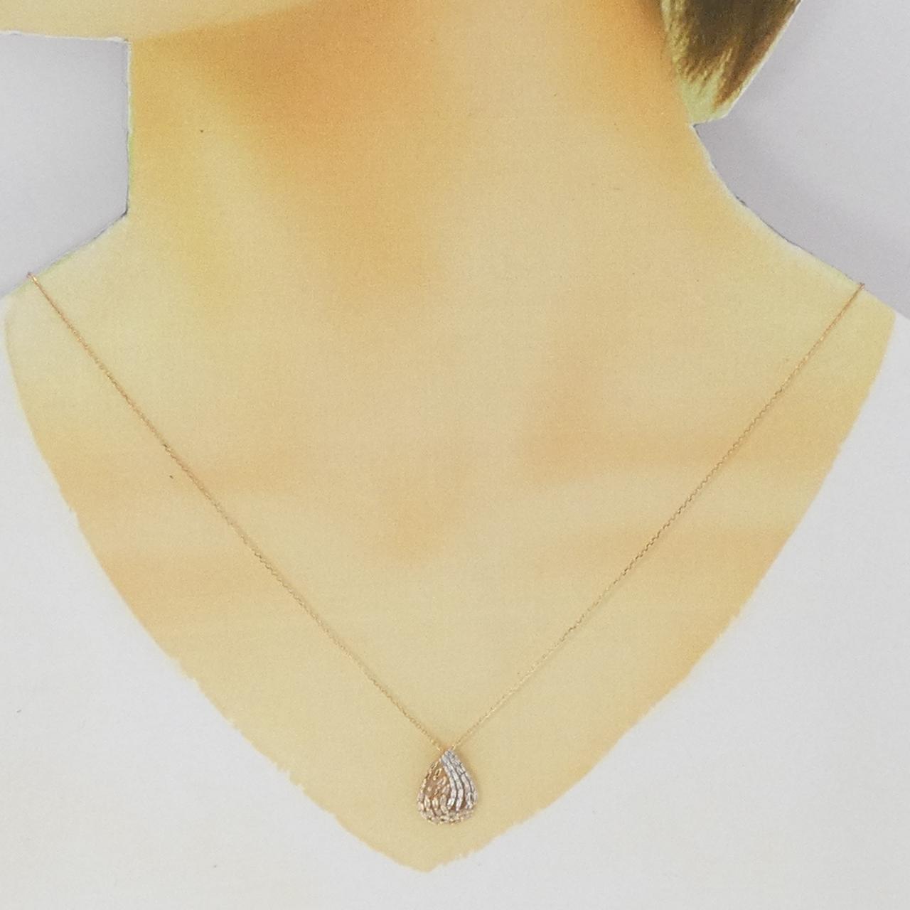 K18PG/K18WG ダイヤモンド ネックレス 0.55CT