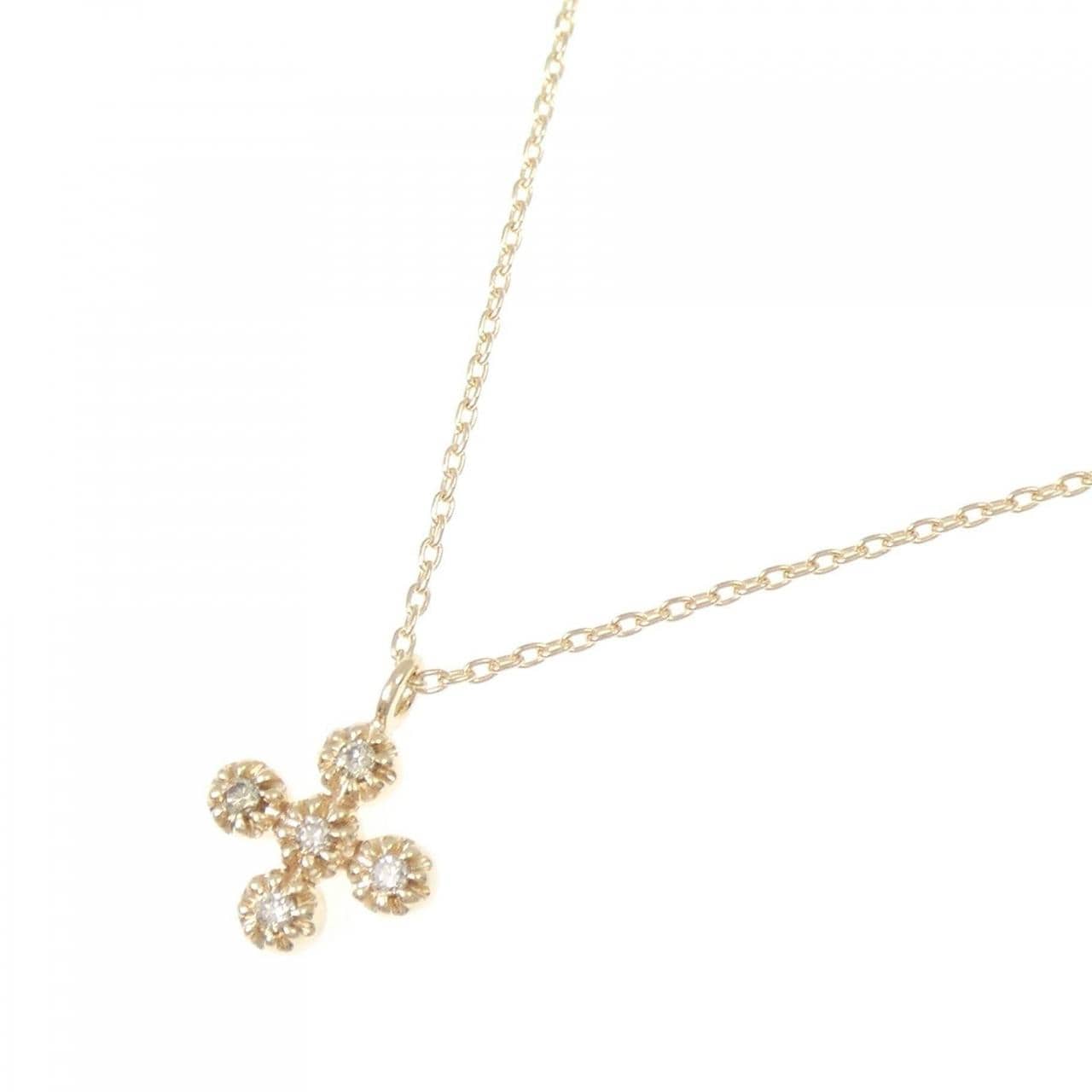 ココシュニック クロス ダイヤモンド ネックレス