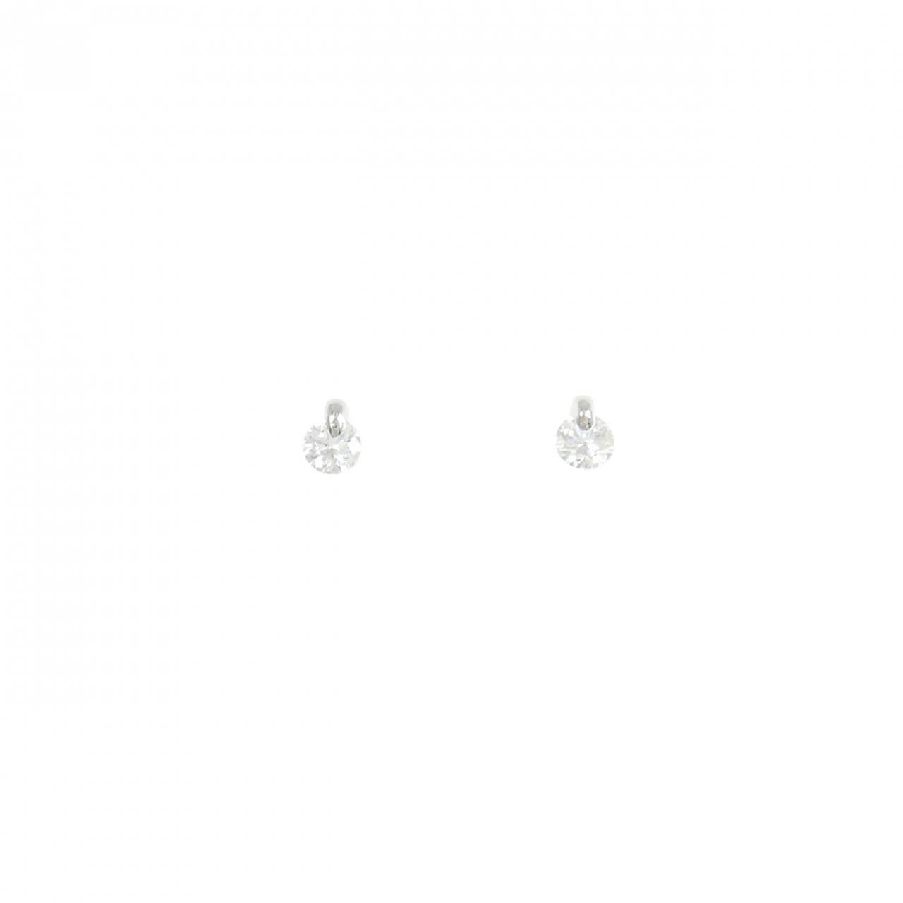 PT900 ダイヤモンド ピアス 0.338CT