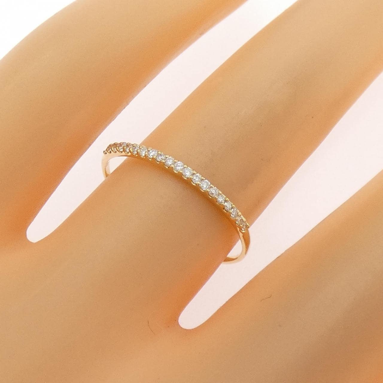 【リメイク】K18YG ダイヤモンド リング 0.10CT