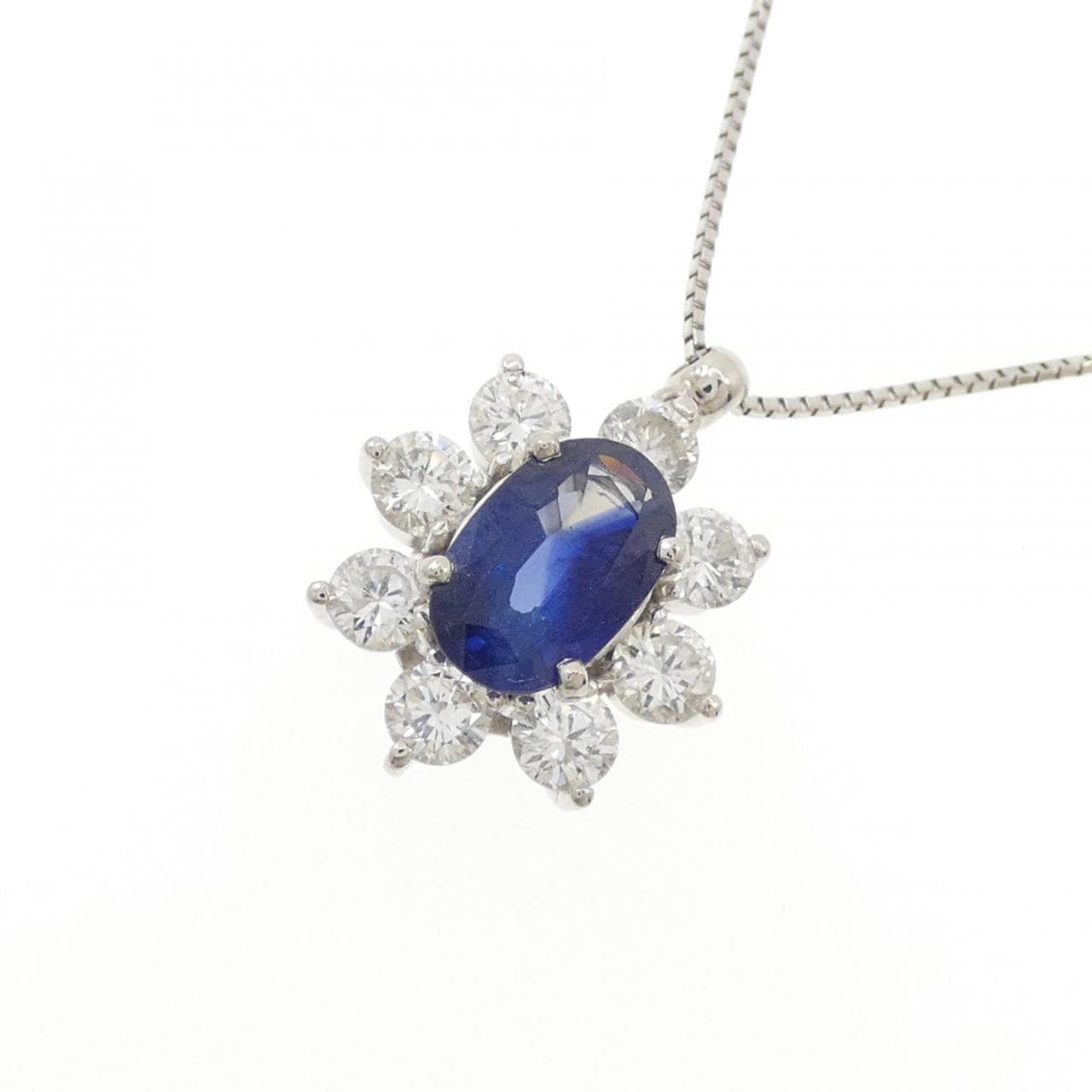 PT900/PT850 サファイヤ ネックレス 1.48CT