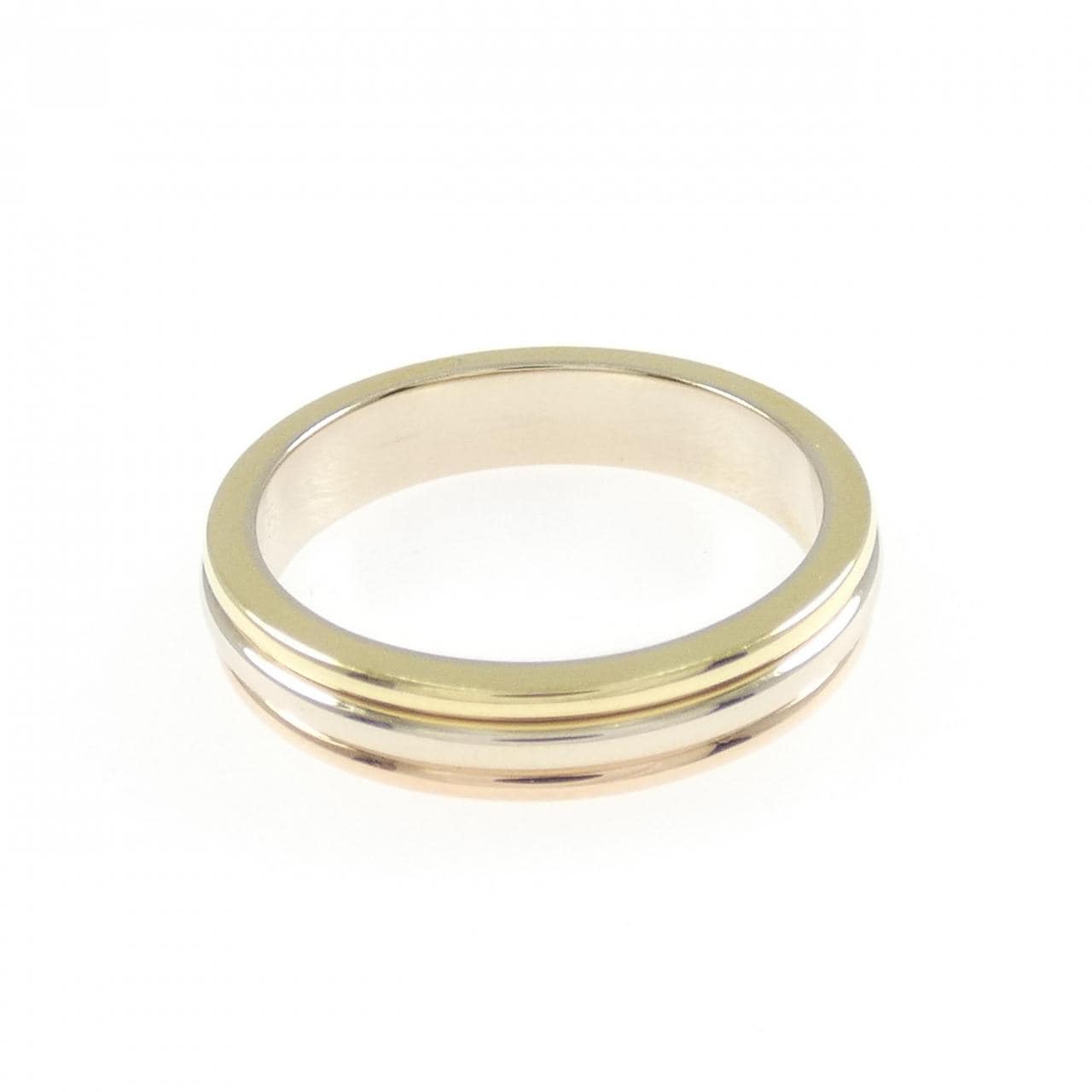 カルティエ スリーゴールドウェディング リング