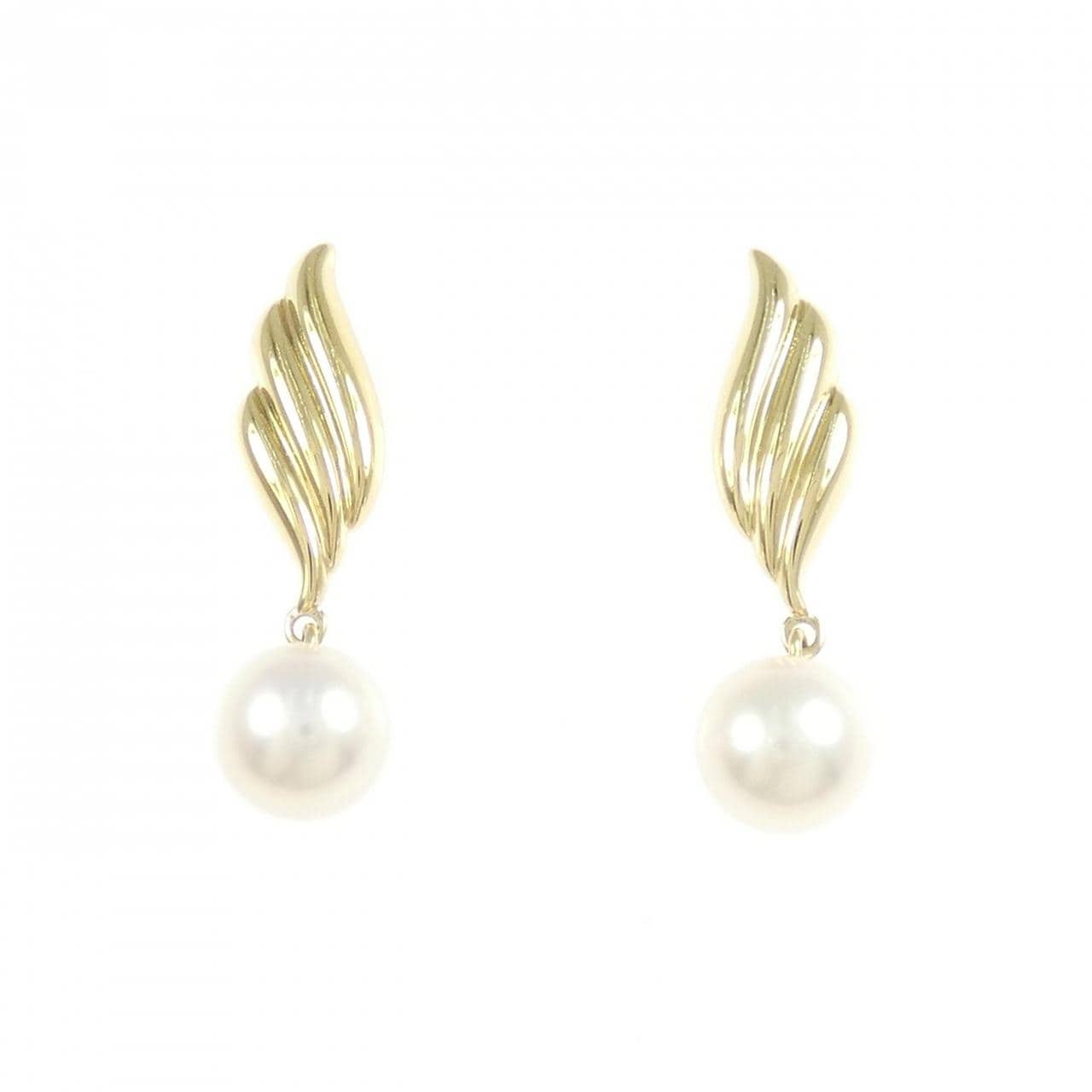 K18YG アコヤパール ピアス 7.3mm