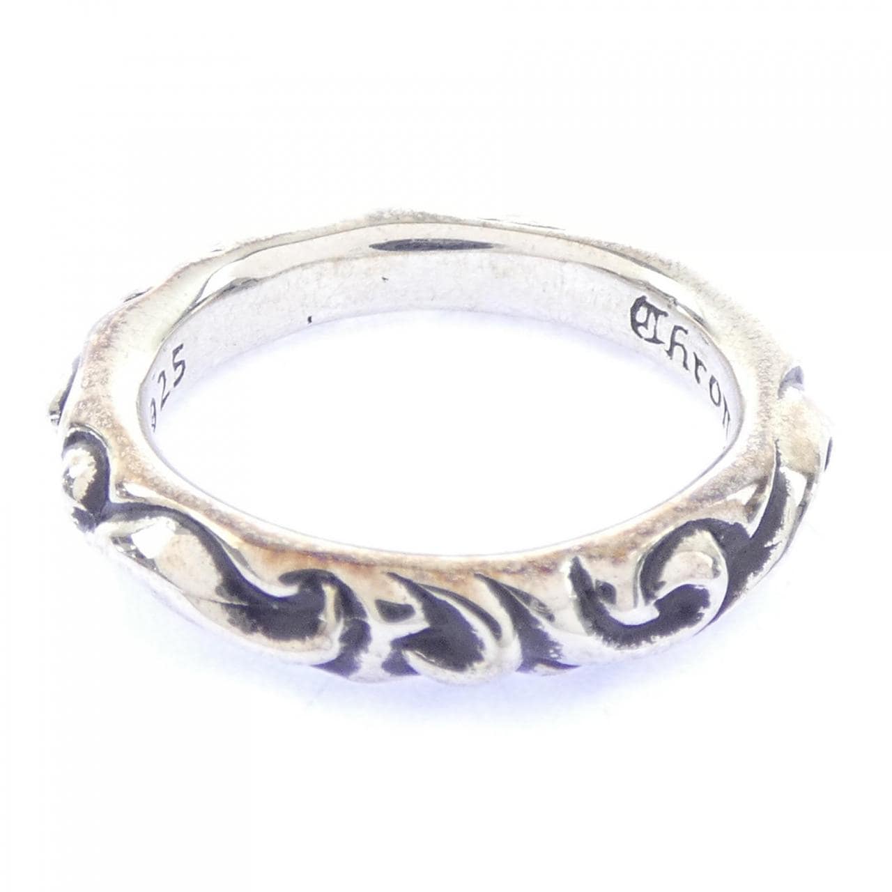 クロムハーツ CHROME HEARTS SCROLL BAND 207009018SLV RING