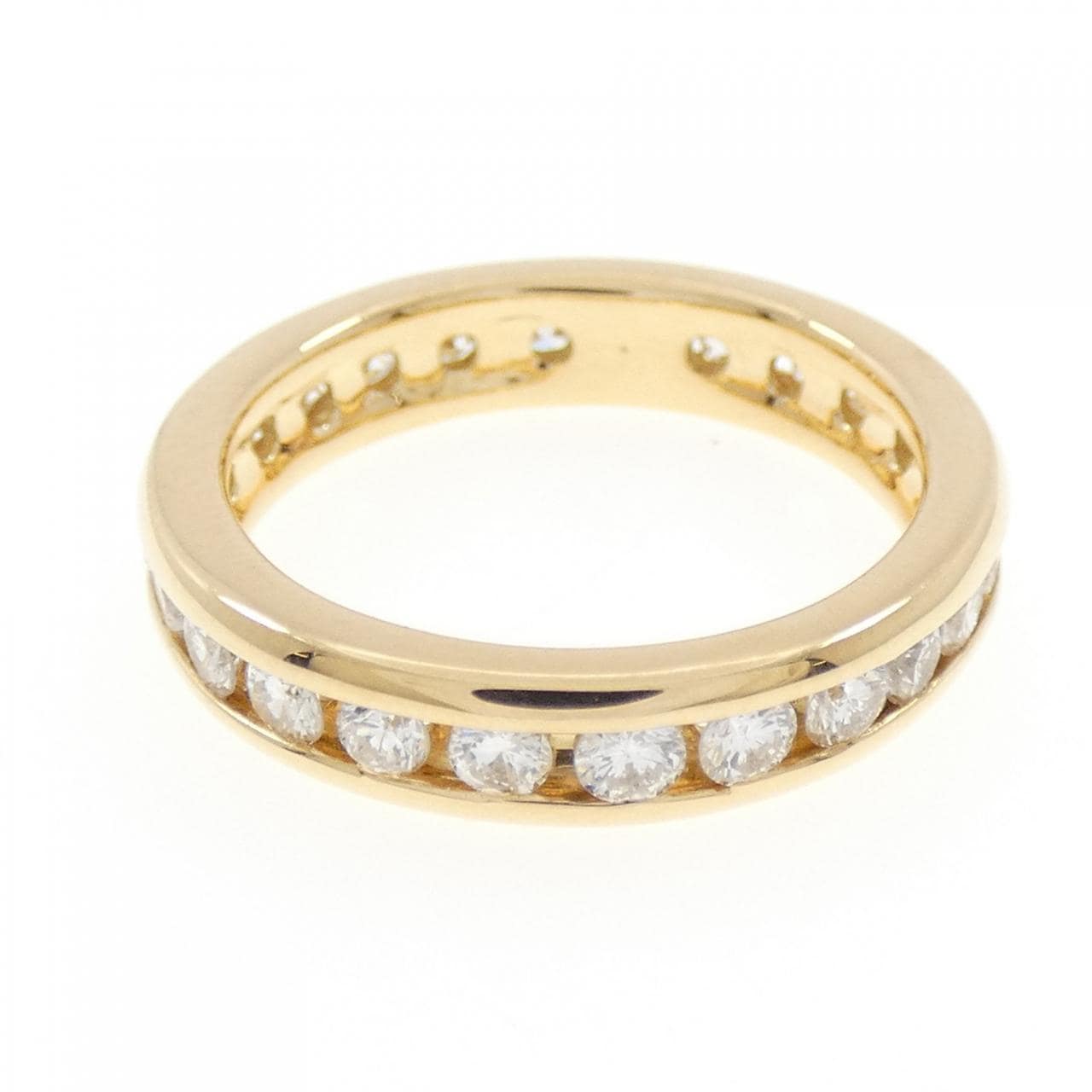 K18YG フルエタニティ ダイヤモンド リング 1.03CT