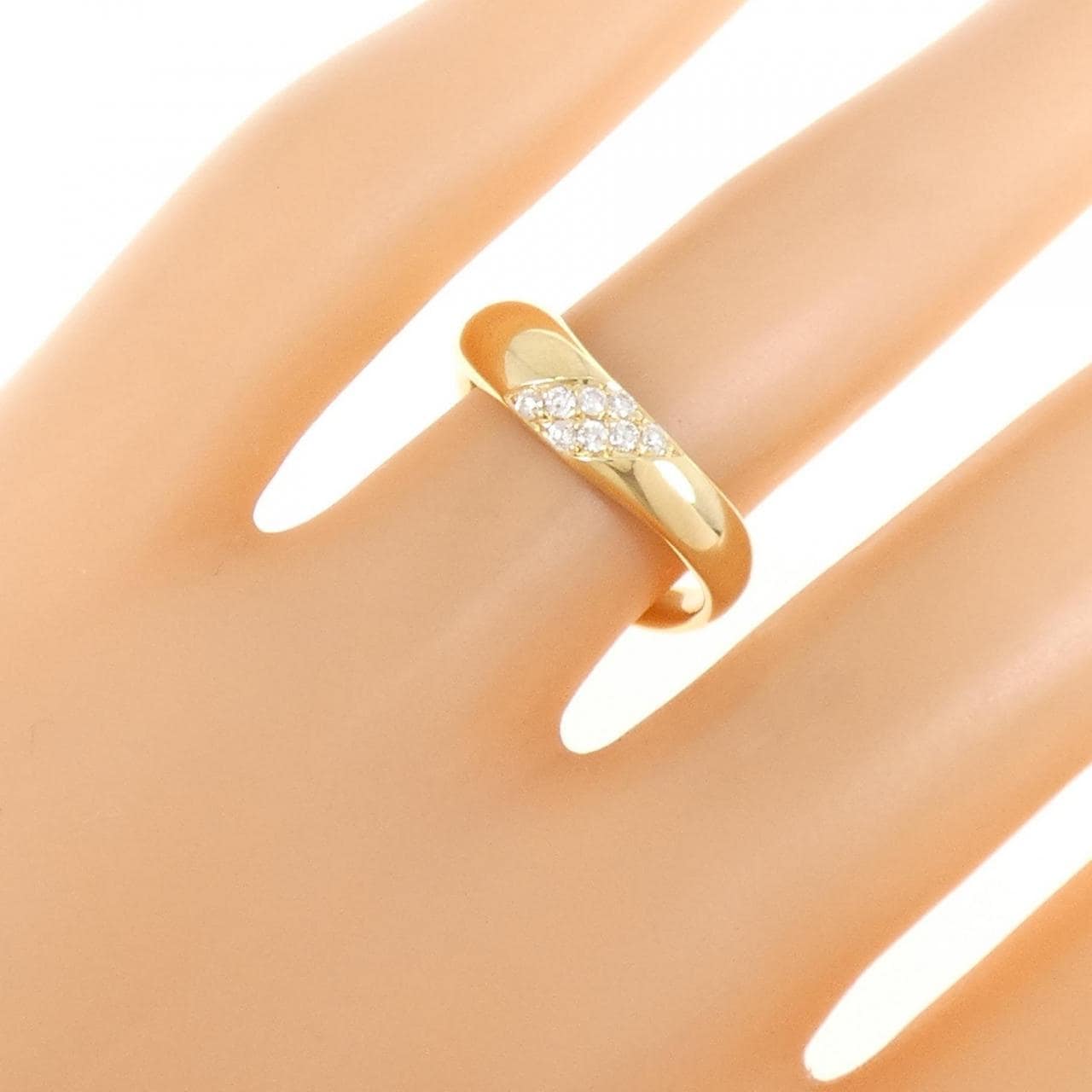 K18YG ダイヤモンド リング 0.10CT