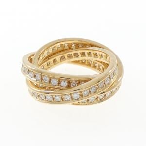 K18YG フルエタニティ ダイヤモンド リング 1.30CT