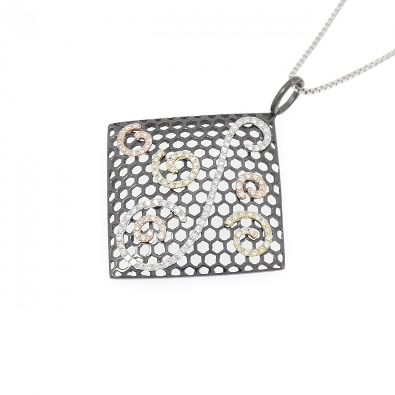 K18BG/K18WG ダイヤモンド ネックレス 0.48CT