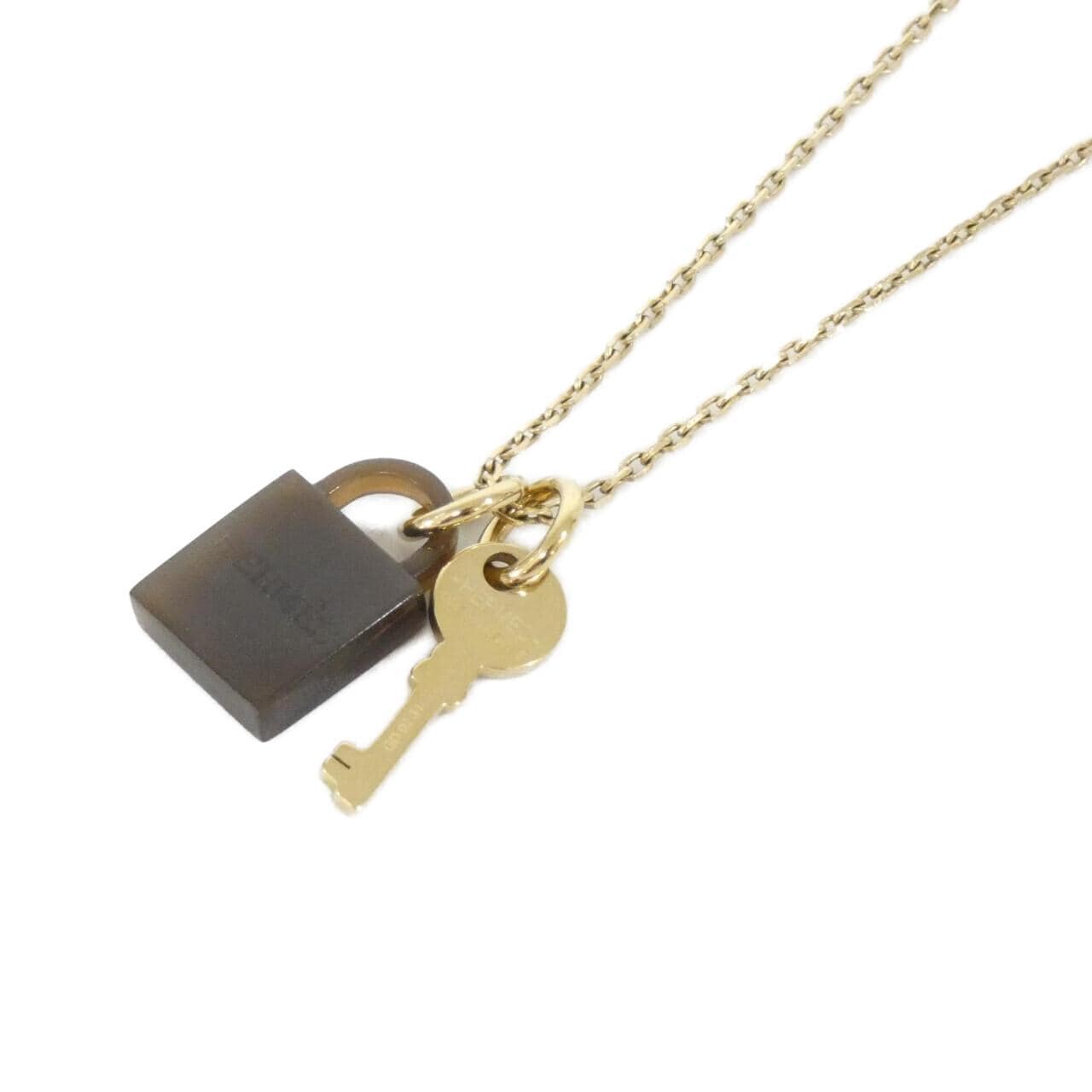 エルメス アミュレット パドロック PM 057027FD ネックレス