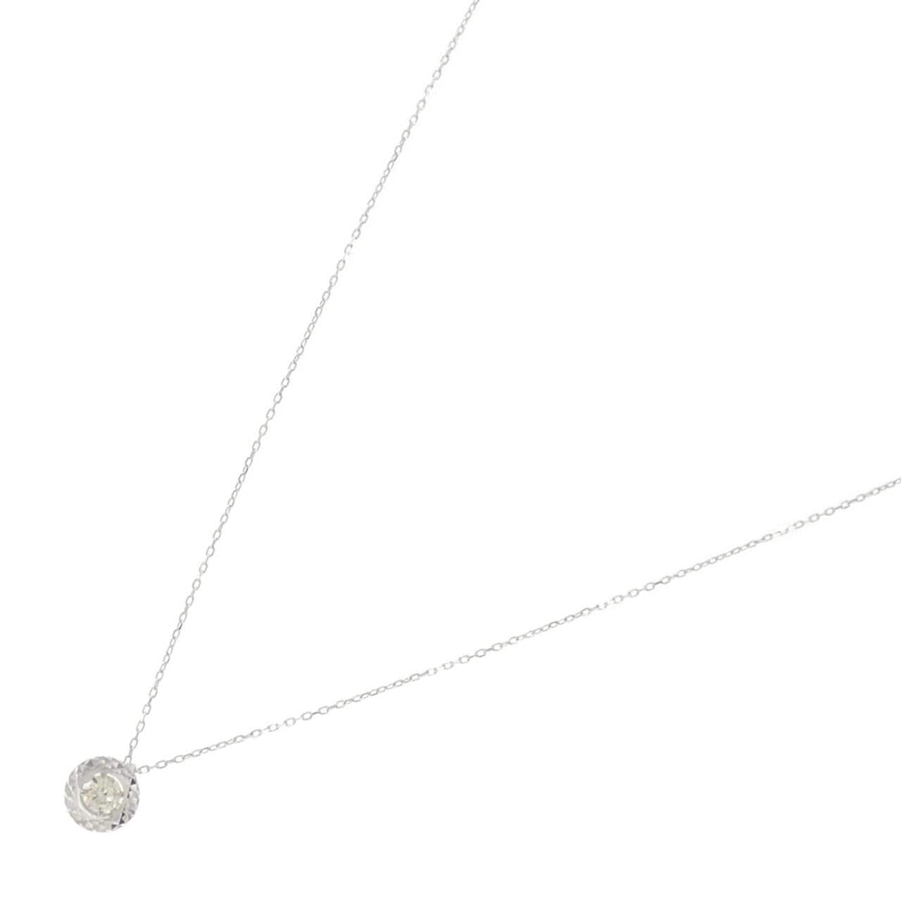 K18WG ダイヤモンド ネックレス 0.10CT