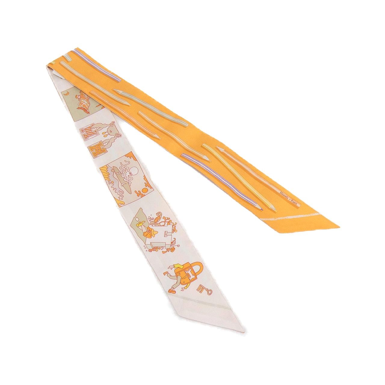 エルメス A VOS CRAYONS ET CARRE ツイリー 064221S スカーフ