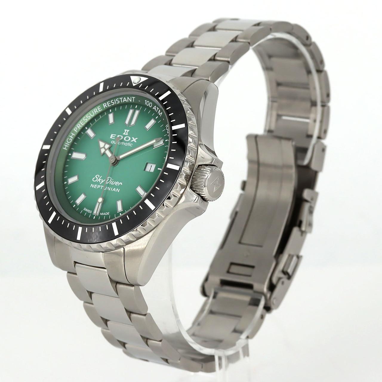 エドックス スカイダイバーネプチュニアン 80120-3NM-VDN SS 自動巻