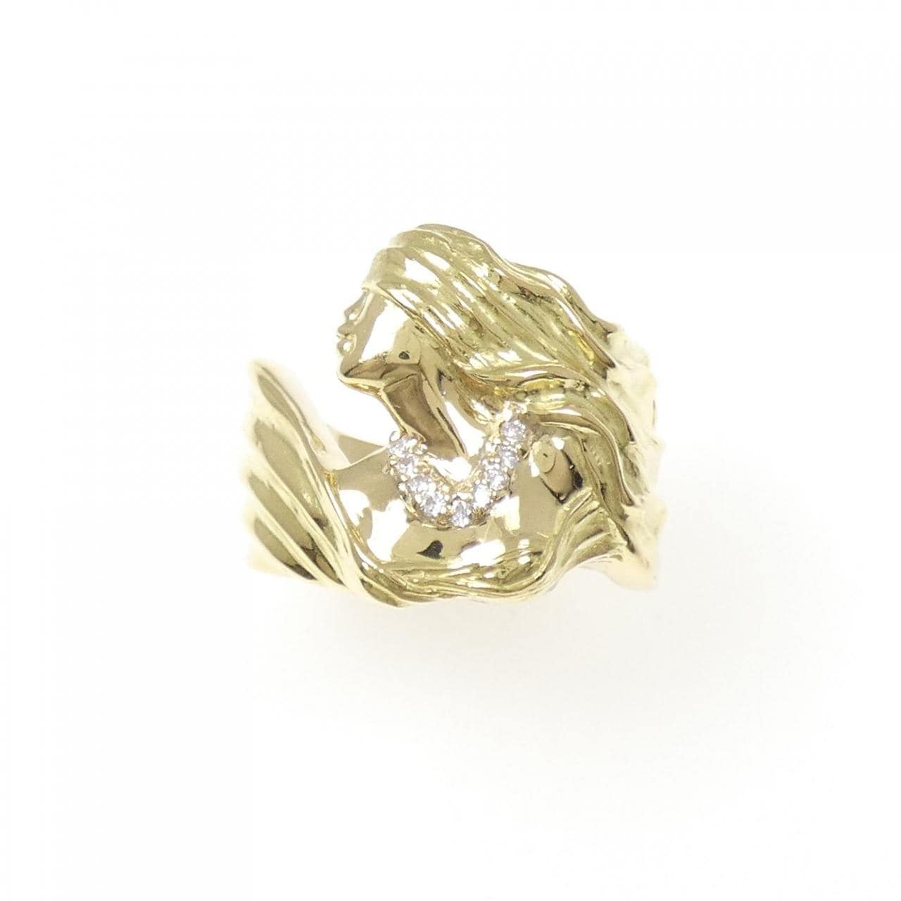 K18YG ダイヤモンド リング 0.07CT