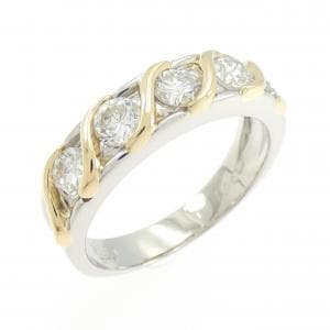 K18YG/PT900 ダイヤモンド リング 1.00CT