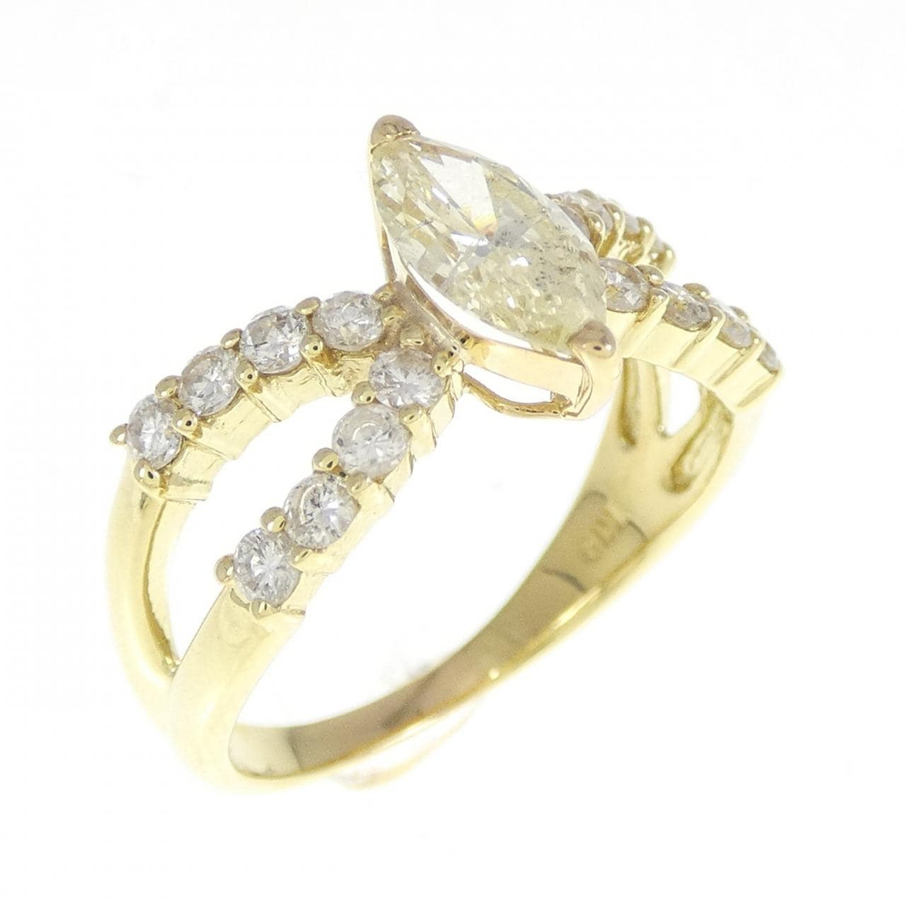 K18YG ダイヤモンド リング 0.663CT