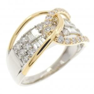 【新品】PT900/K18YG ダイヤモンド リング 1.00CT