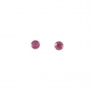 【新品】K18YG ルビー ピアス 0.26CT