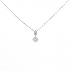 K18WG ダイヤモンド ネックレス 0.10CT