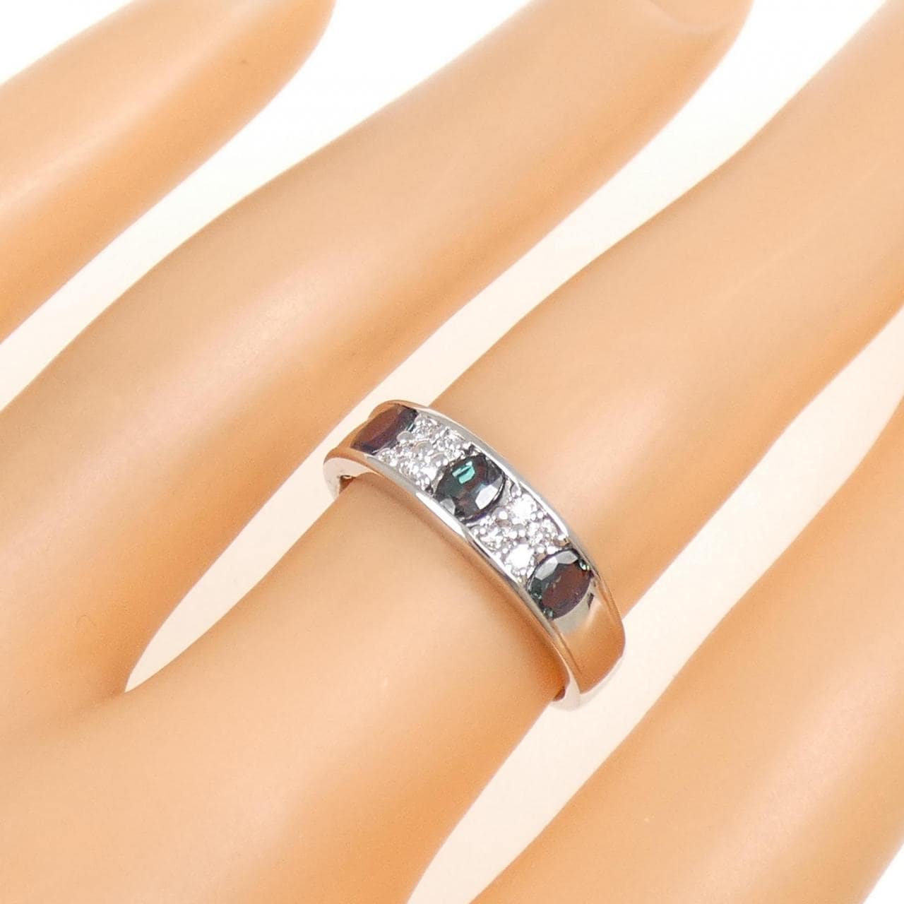 PT900 アレキサンドライト リング 0.58CT