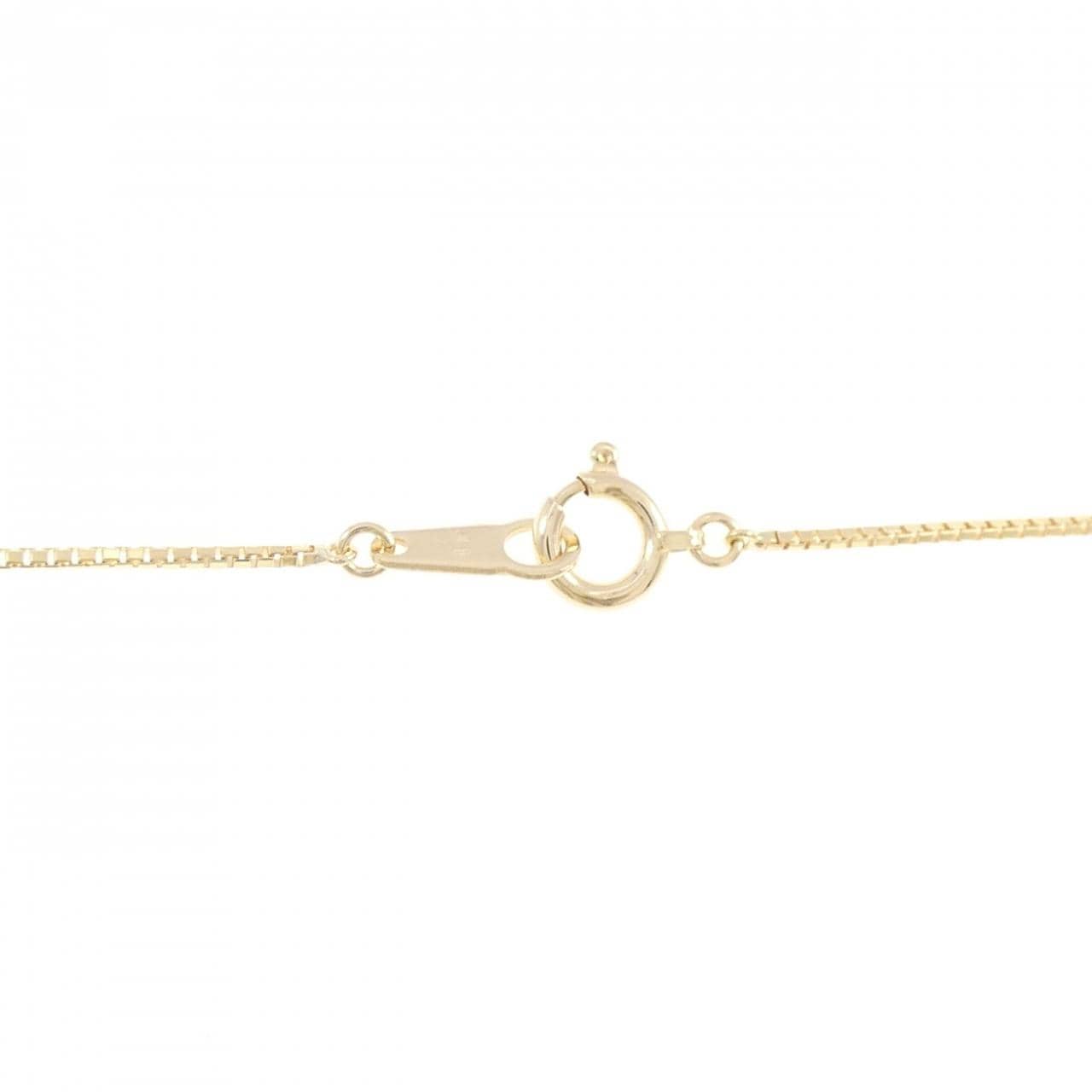 K18YG リボン ダイヤモンド ネックレス 0.21CT