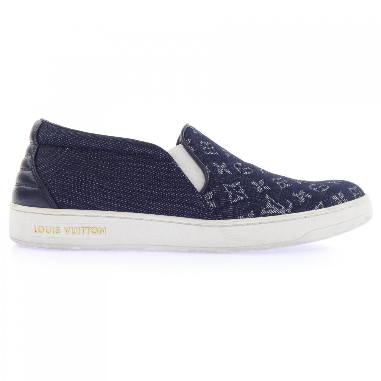 ルイヴィトン LOUIS VUITTON モノグラムデニム スリッポン スニーカー
