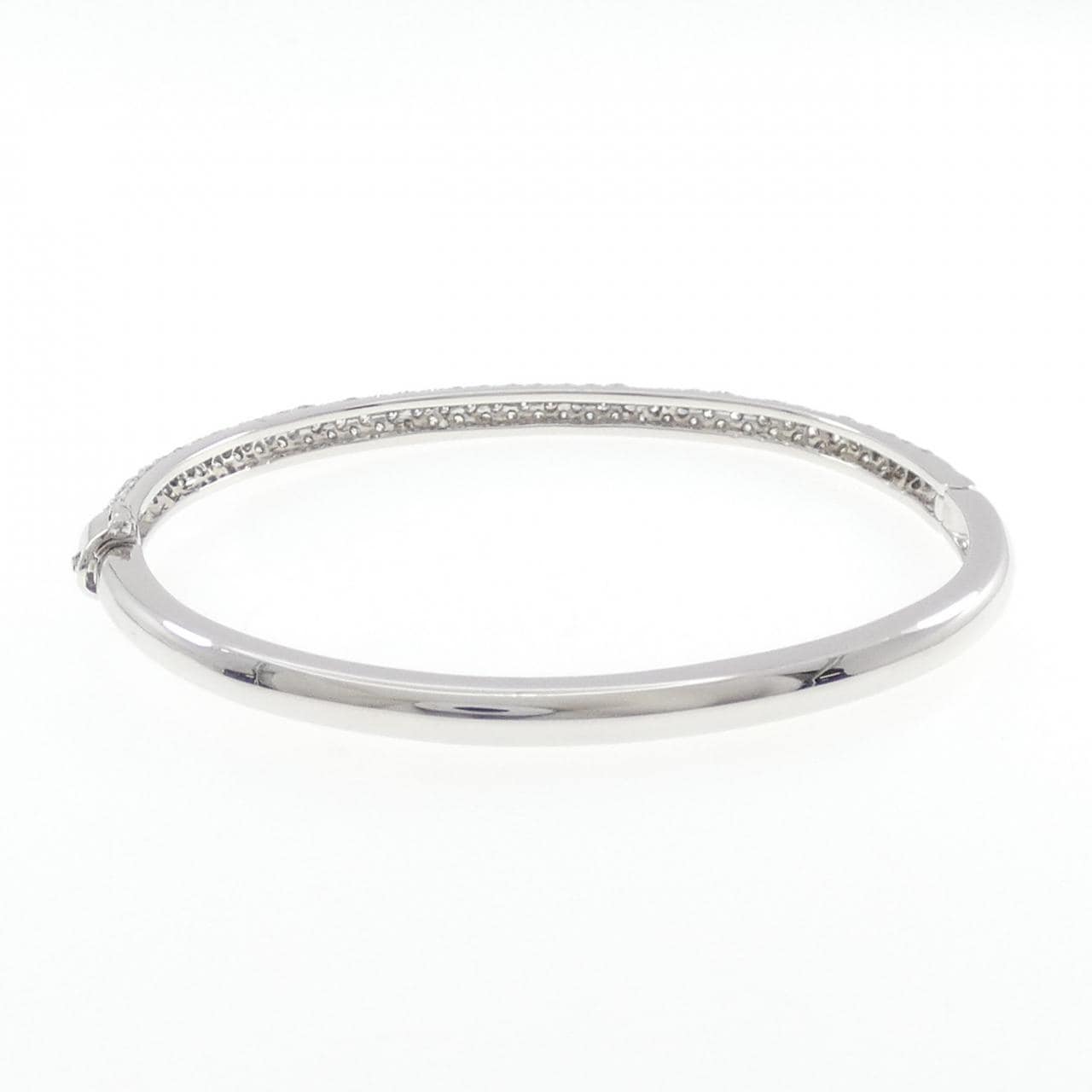 PT900/K14WG ダイヤモンド バングル 2.00CT