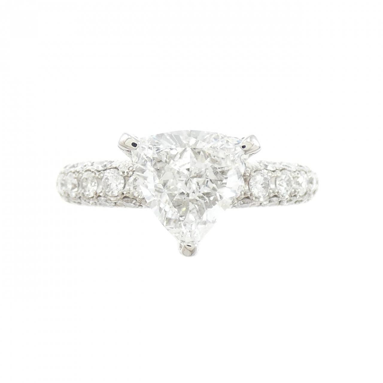 PT900 ダイヤモンド リング 1.113CT E SI1 ファンシーカット