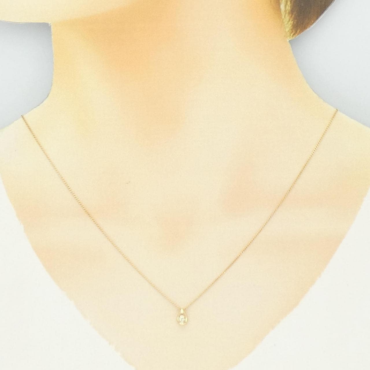 K18YG ダイヤモンド ネックレス 0.05CT