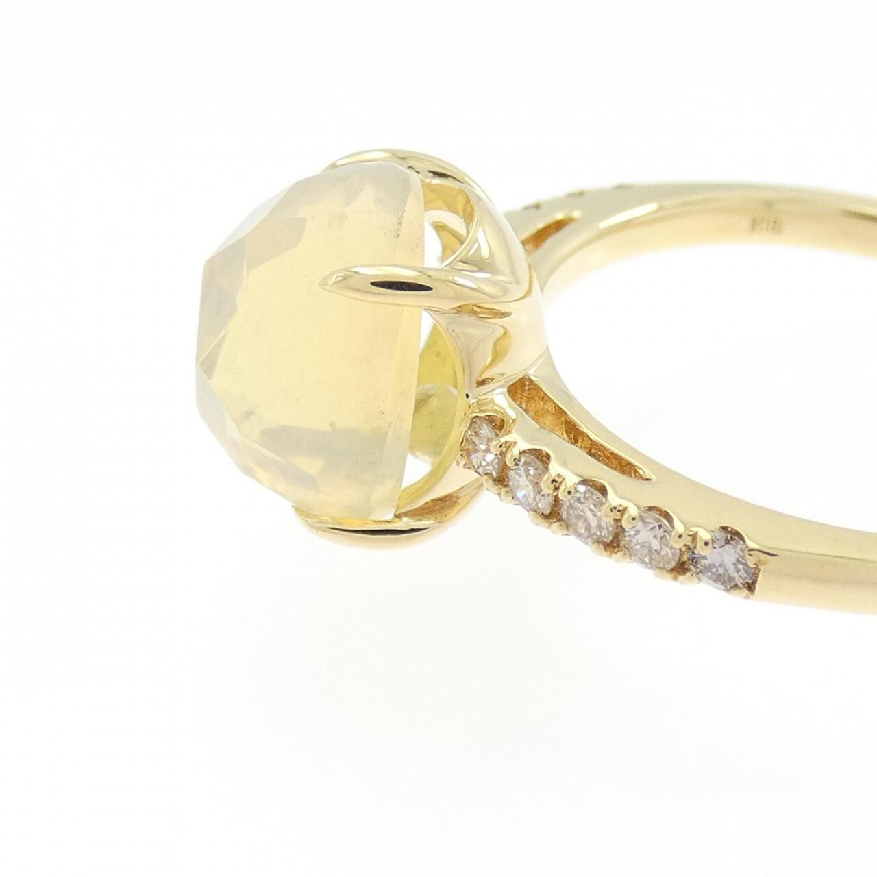 K18YG カラーストーン リング