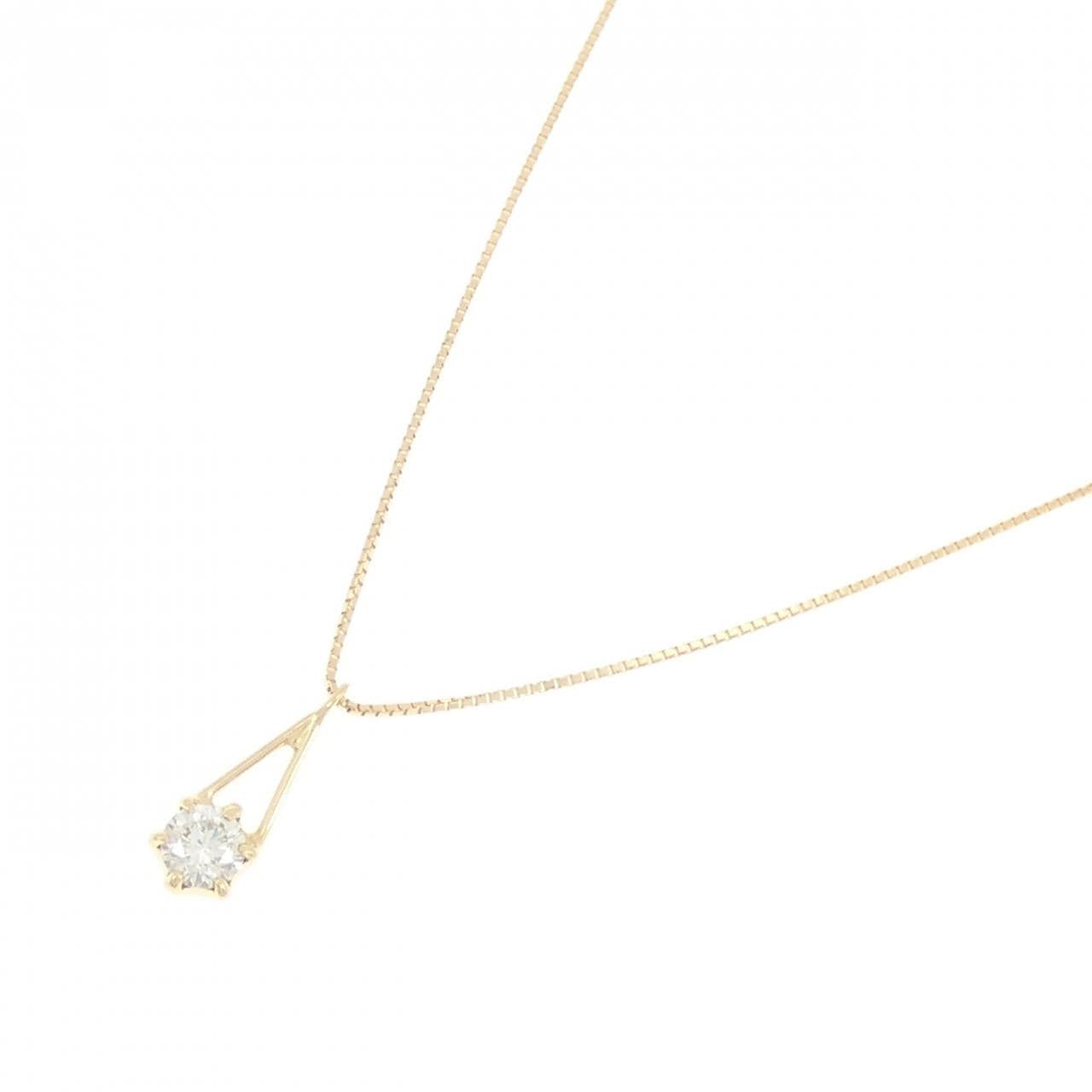 【新品】K18YG ダイヤモンド ネックレス 0.41CT