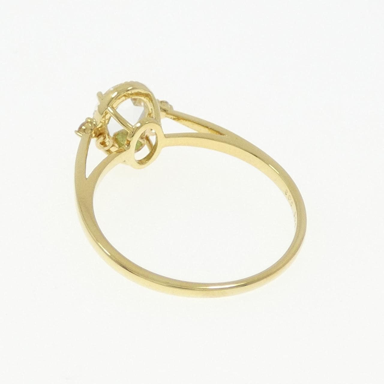 【新品】K18YG カラーストーン リング