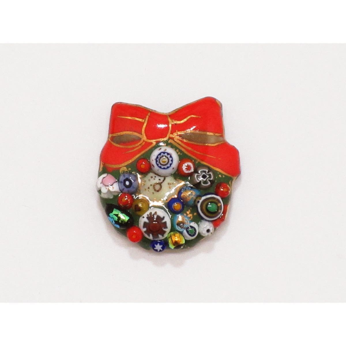 【新品】帯留　クリスマス