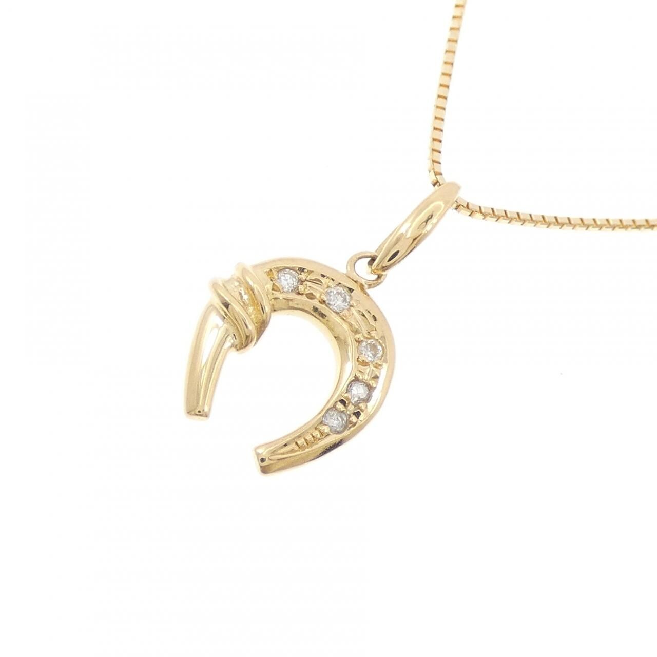 K18YG ダイヤモンド ネックレス 0.04CT